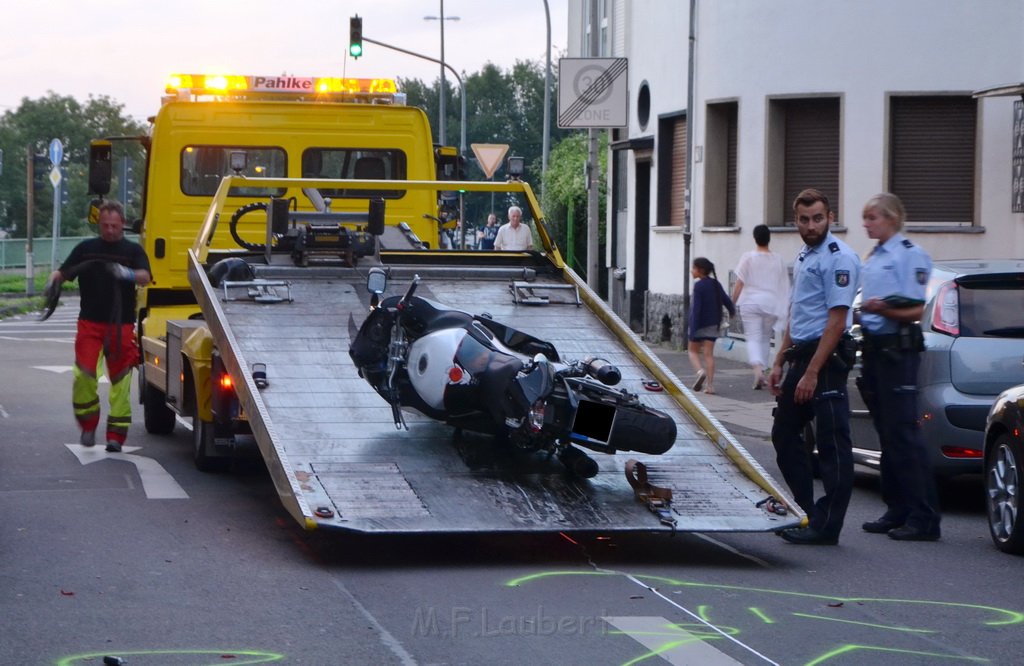 VU Alleinunfall Krad Koeln Kalk Buchforststr P84.JPG - Miklos Laubert